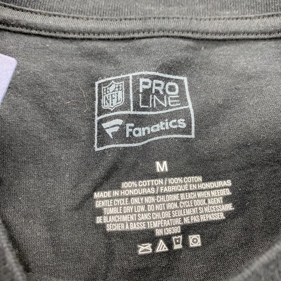 Fanatics Shirt Men Medium M Black Pro Line Juju Smith Pittsburgh Steelers NEW - Picture 6 of 9